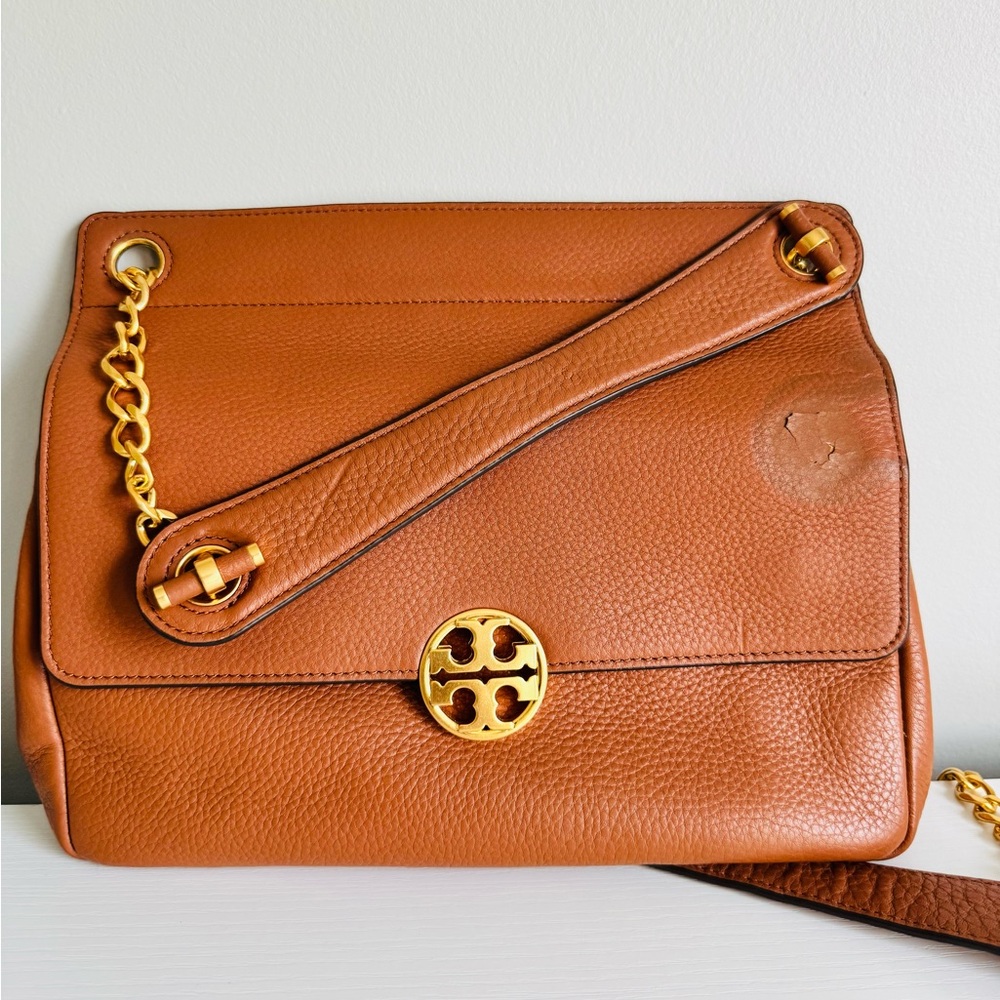 Tory Burch Brown Leather Shoulder Bag